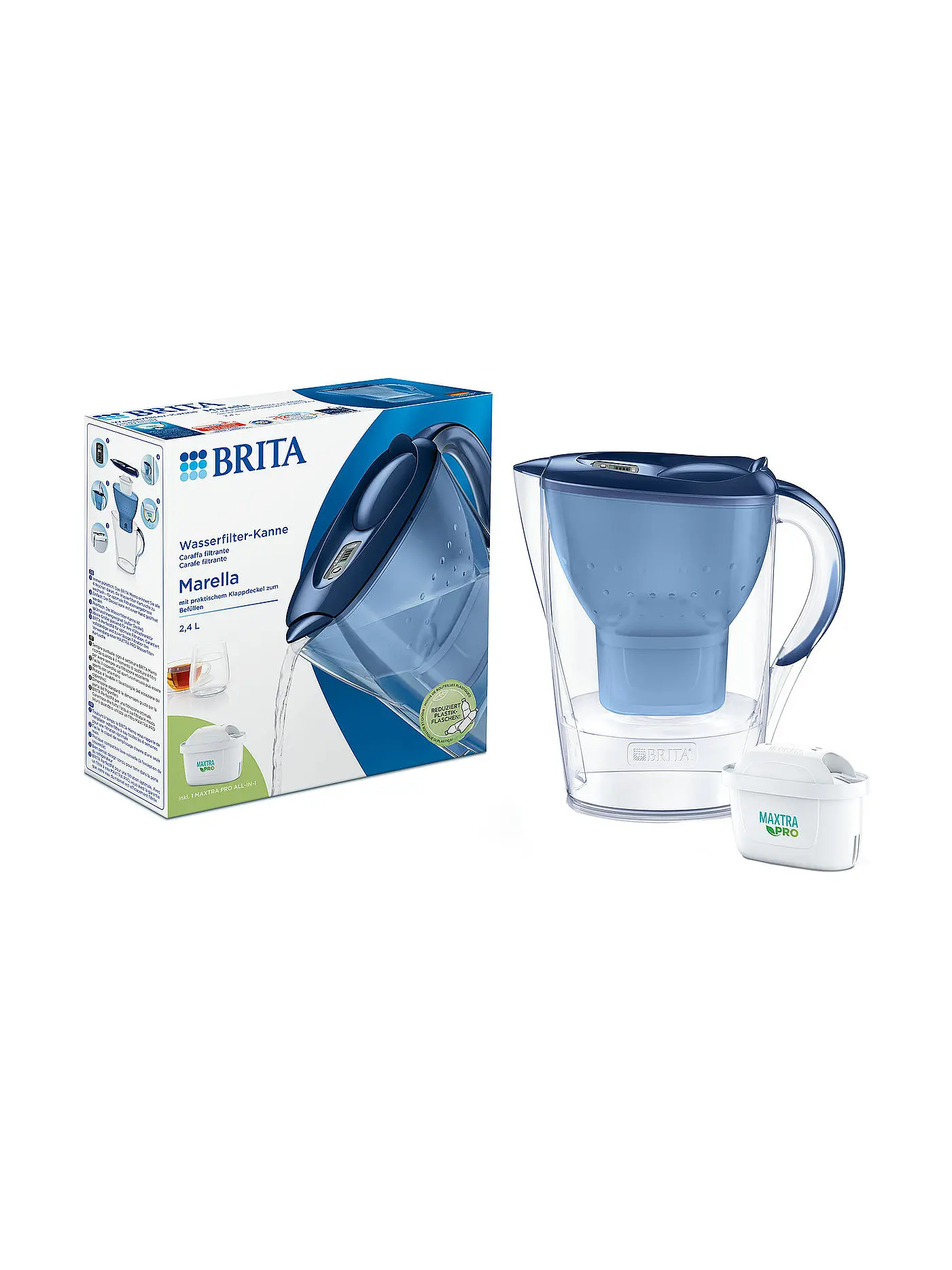 BRITA | Wasserfilter MARELLA 1,4l Blau | 